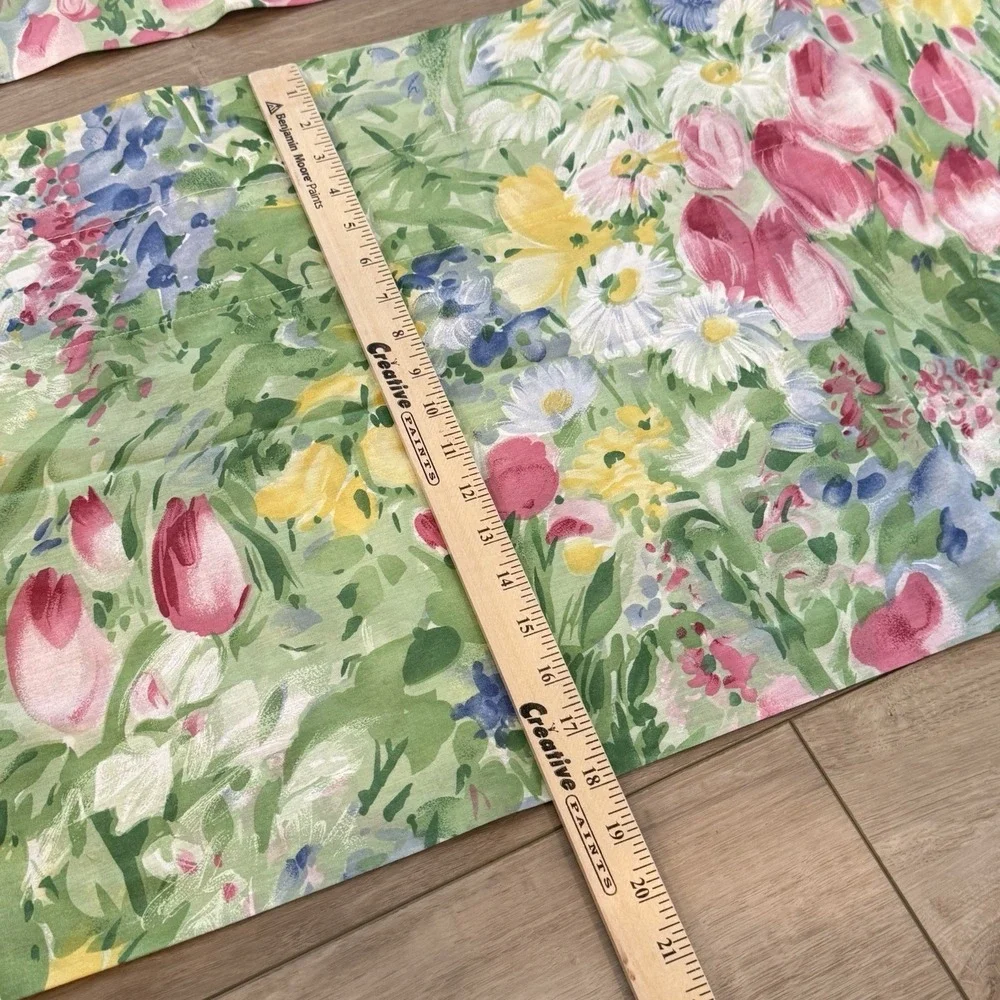 JC Penny Floral Tulip Valance Set of 2‎ 86